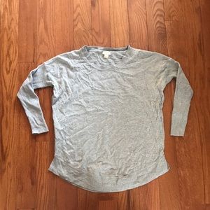 J Crew 100% Cotton Curved Hem Top